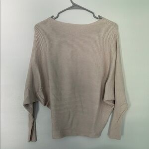 Philosophy Cream Crew Neck Sweater with Relaxed Fit